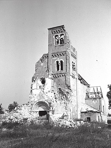 Szűz Mária templom, Bény, 1945.